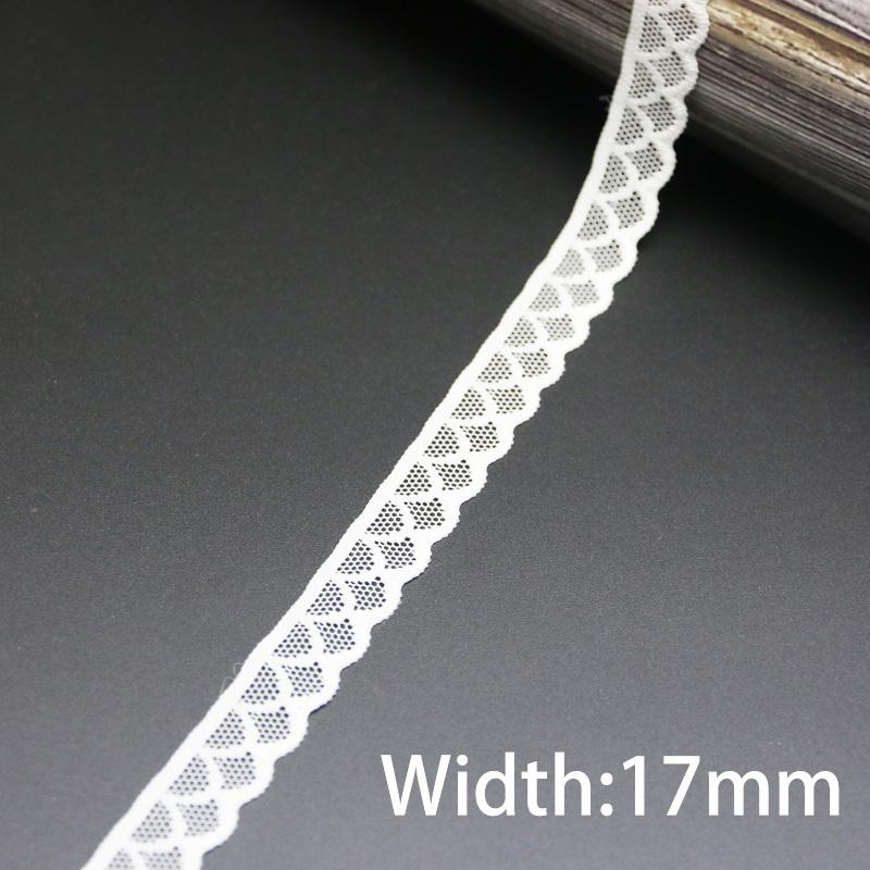 (5 Meters/lot) White Elastic Lace Fabric Underwear Stretch Laces Trim DIY Crafts Sewing