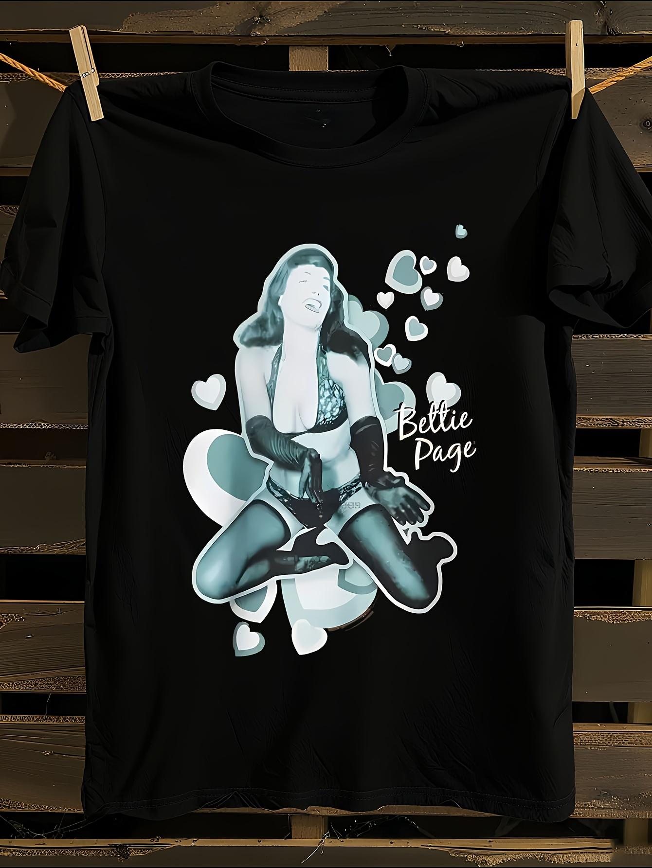 Vintage Bettie Page Graphic T-shirt XXXL