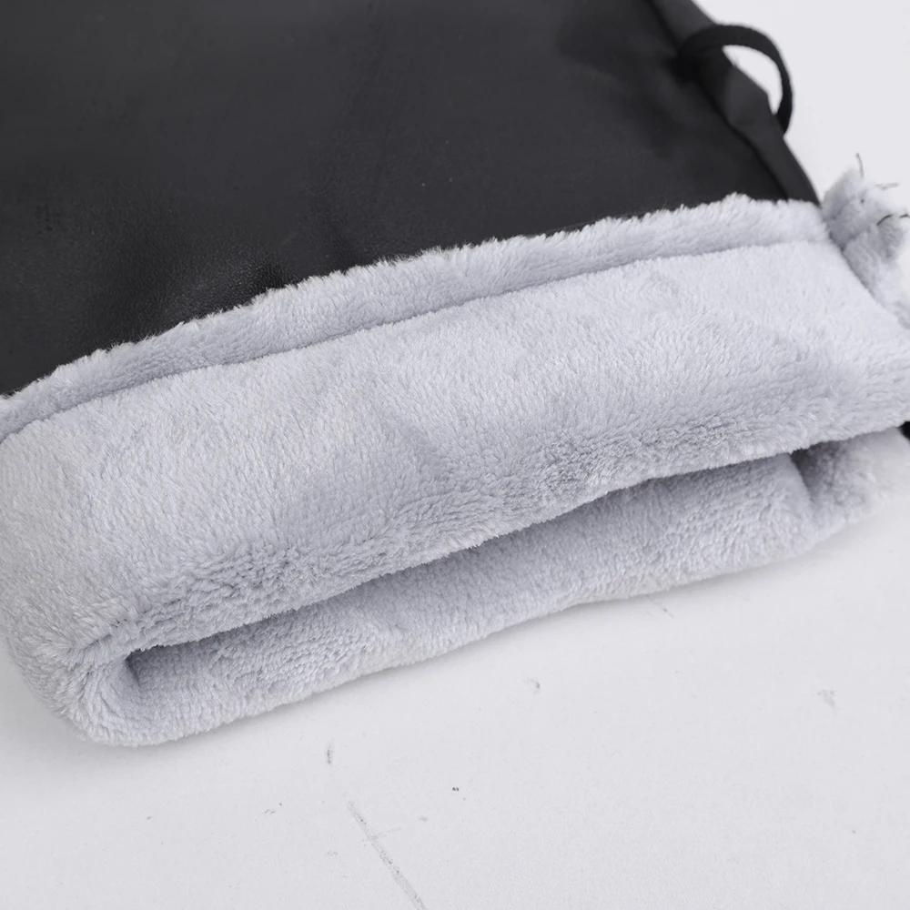Motorcycle Scooter Thick Warm Handlebar Muff Grip Handle Bar Muff Rainproof Riding Protective Winter Warmer Thermal Cover Gloves
