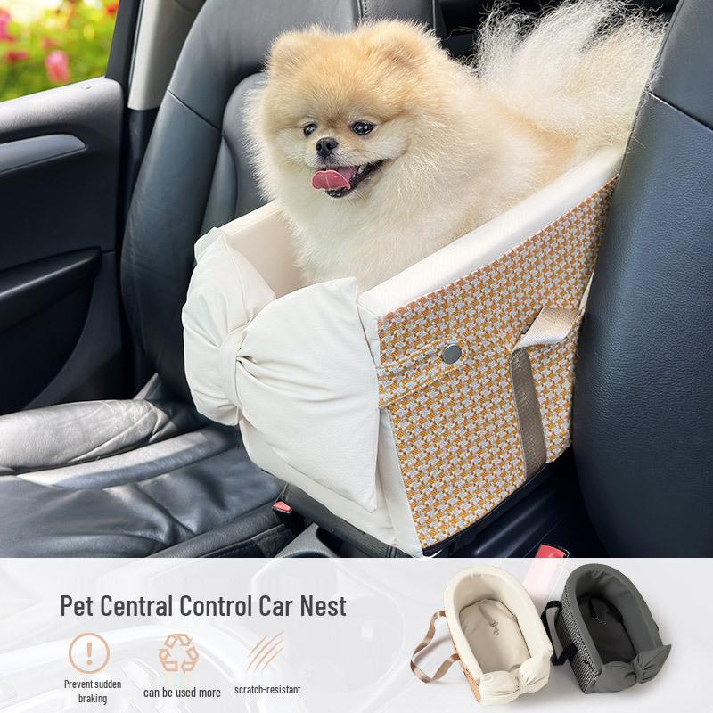 BLOBLO Pet Travel Console Nest for Dogs and Cats - Safe Universal Car Seat
