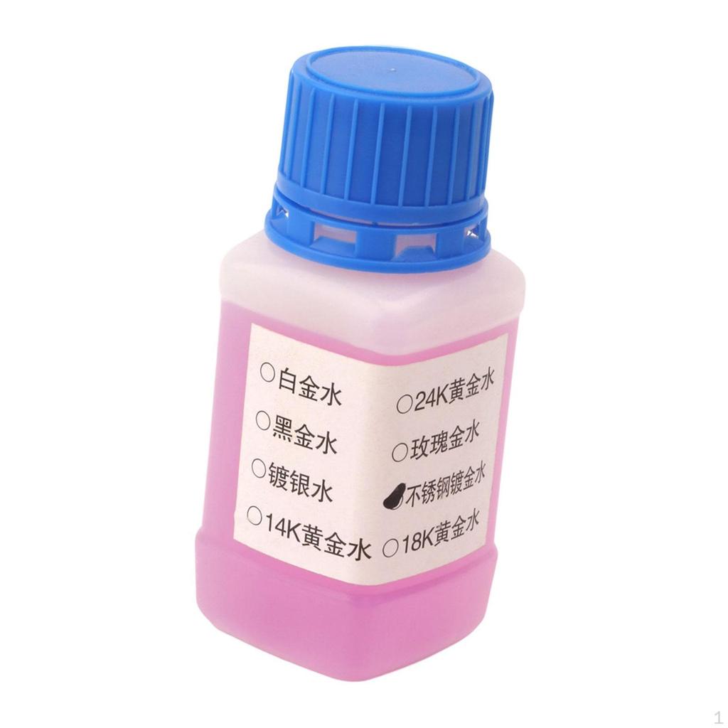 Solução de Galvanoplastia 100 ml Loja de Acessórios para Joias Ferramenta para Fazer Joias Dourado 24k