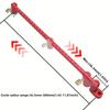 Aluminium Alloy Drawing Circle Ruler Adjustable Carpenter Tools New Measurement Tool