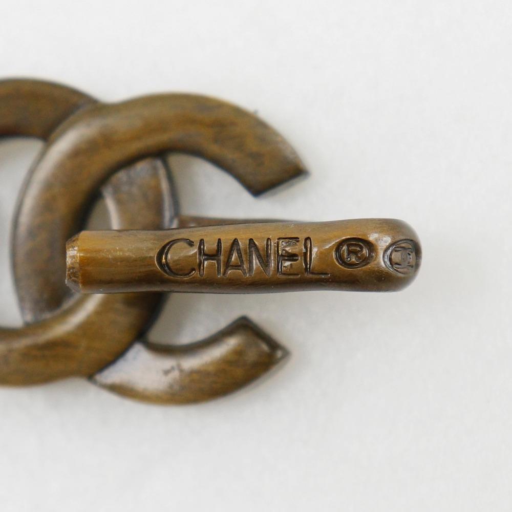 Chanel Chain Belt Belt A07928Y02269 Vintage Processing COCO Mark MARRON Brown Plated Gold/Suede Women Used