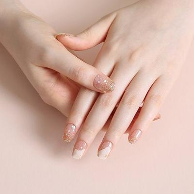 Volume Gel Nail & Pad Sticker 34pcs Twinkle Flower