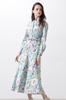 Pinky Diane Long Sleeve Mermaid Dress & (Floral Print) / Women's / 031-5140201 131_Mint