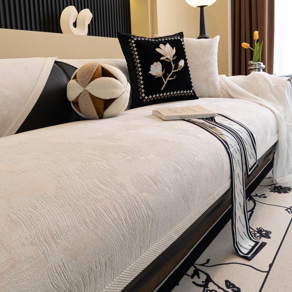 Textured Sofa Cushion Universal In All Seasons  New Sofa Seat Cushion Light Luxury High-End Non-Slip Sofa Cover