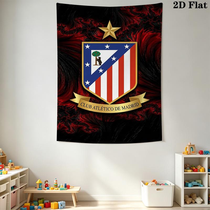 Atletico Madrid Crest Bedding 1 Duvet Cover 2 Pillowcase Without Core Bedding Set Christmas Birthday Gift Duvet Cover And Pillowcase Bedding