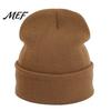 Outdoor Sports Winter Hat Unisex Solid Color Knit Beanies, Classic Slouchy Skull Cap for Winter, Soft Thermal Casual Warm Headwear Men