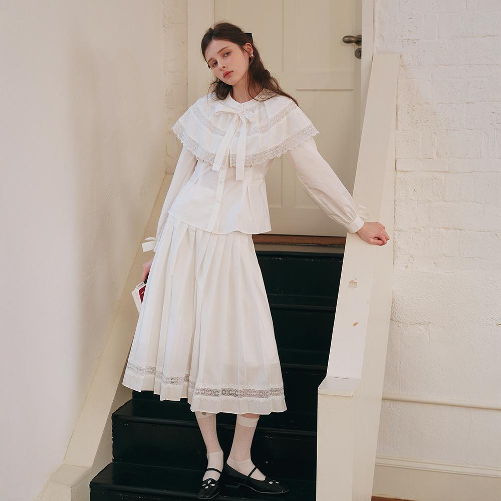 Ceme Adu Cest_Romantic Lace Pleated Skirt