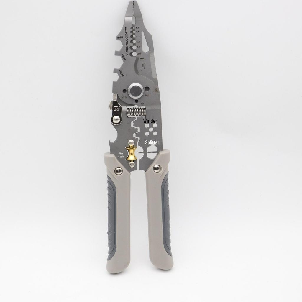 Multi-Functional Electrician Cable Stripping and Crimping Pliers