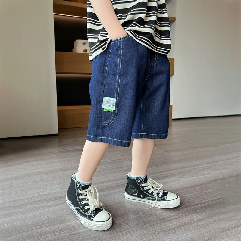 Children's Pants, Boys' Summer Shorts, Big Children's Denim Pants, Summer Thin Sports Trendy Pants