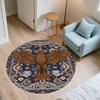 Vintage Pattern Animals,Round Area Rug,Carpet Rug for Living Room Bedroom Sofa Playroom Decor,Non-slip Floor Mat