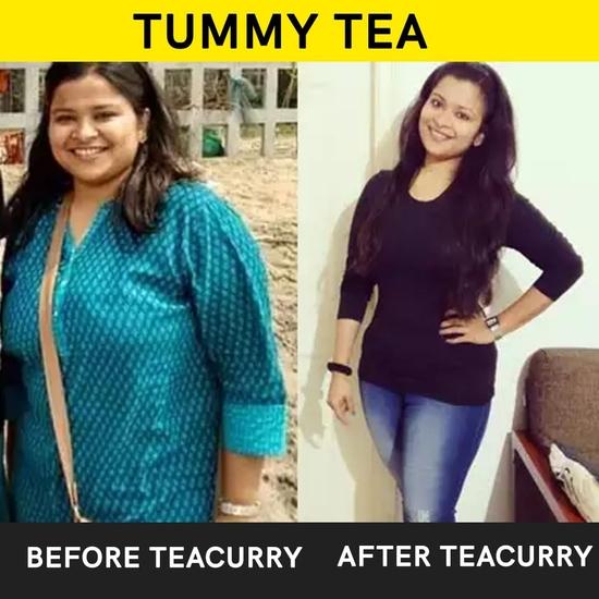 Teacurry Tummy Fat Tea (180 Tea Bags, 6 Month Pack) - Lose Weight Around your Belly | Slim Belly | For Men and Women
