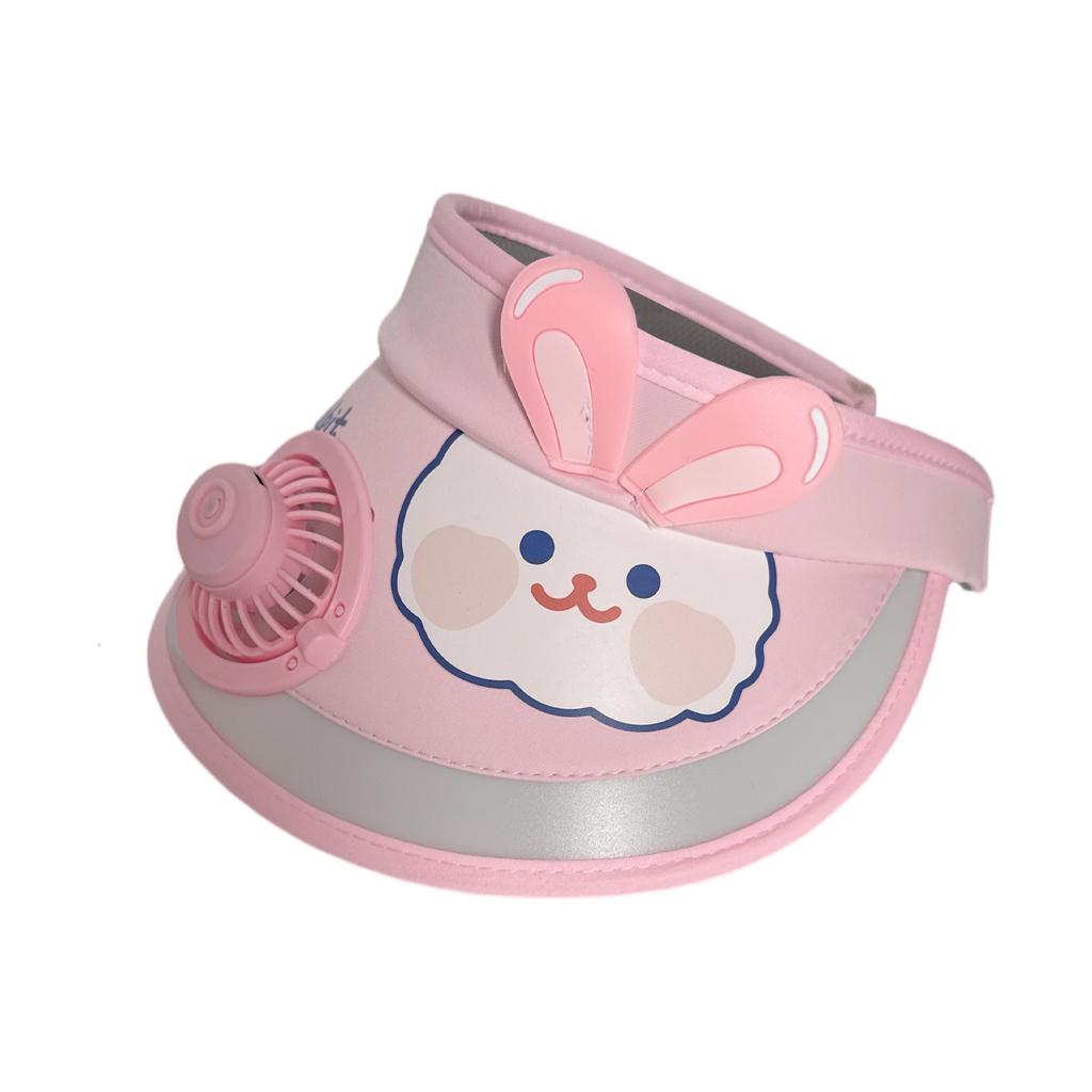 Kinder Sonnenhut mit Ventilator, Kombiniert Sonne und Funktionen/Unsichtbarer Ventilator Schwarze Technologie/Lange Akkulaufzeit/Leicht und tragbar