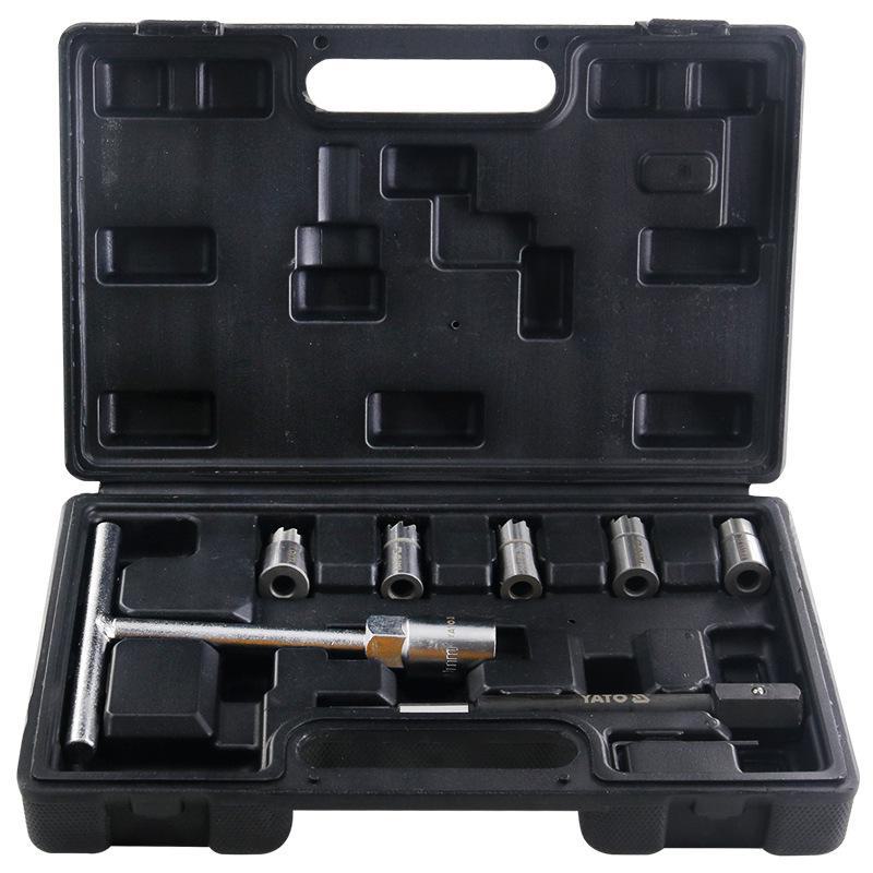 YATO Diesel Fuel Injector Nozzle Repair & Maintenance 8-Piece Set - Professional Auto Repair Tools