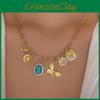 Floral Jewelry Necklace With Sunflower Pendant For Women Summer