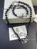 Empress Dowager Saturn Necklace: Punk Black Agate & Diamond Layered Choker for Women