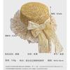 Small Fresh Mori Pastoral Girl Soft Girl Straw Hat Female Handmade Lace Bow Streamer Flat Top Sun Hat
