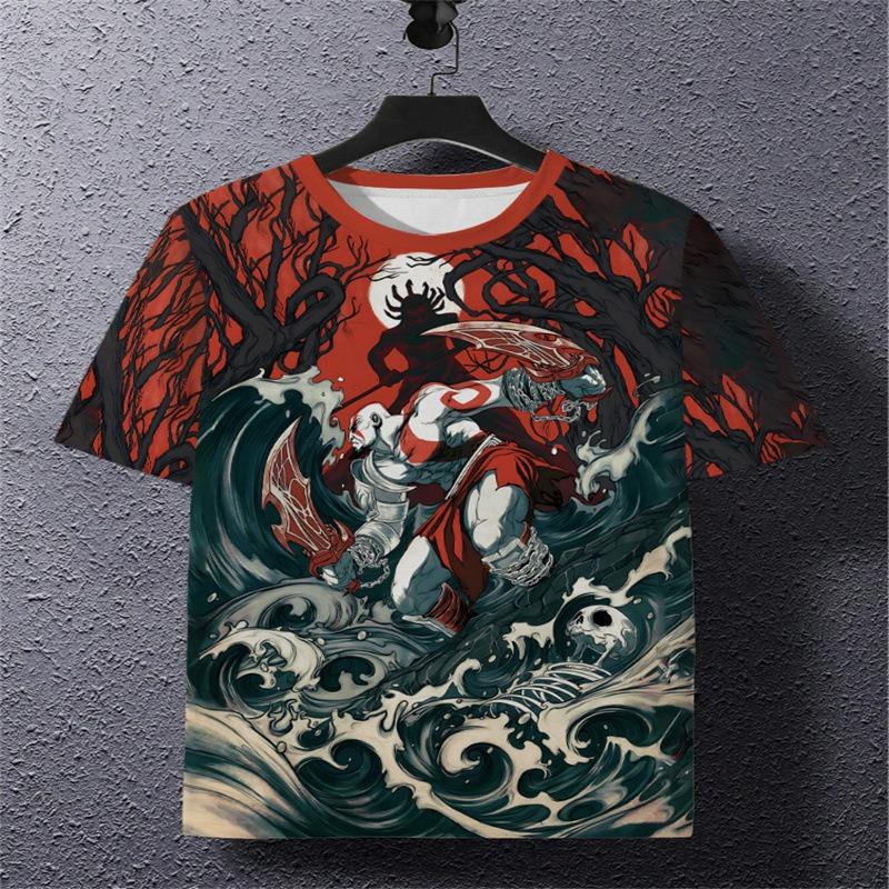 

Весенняя мужская рубашка с коротким рукавом, модная, повседневная, спортивная 3D футболка 6xl