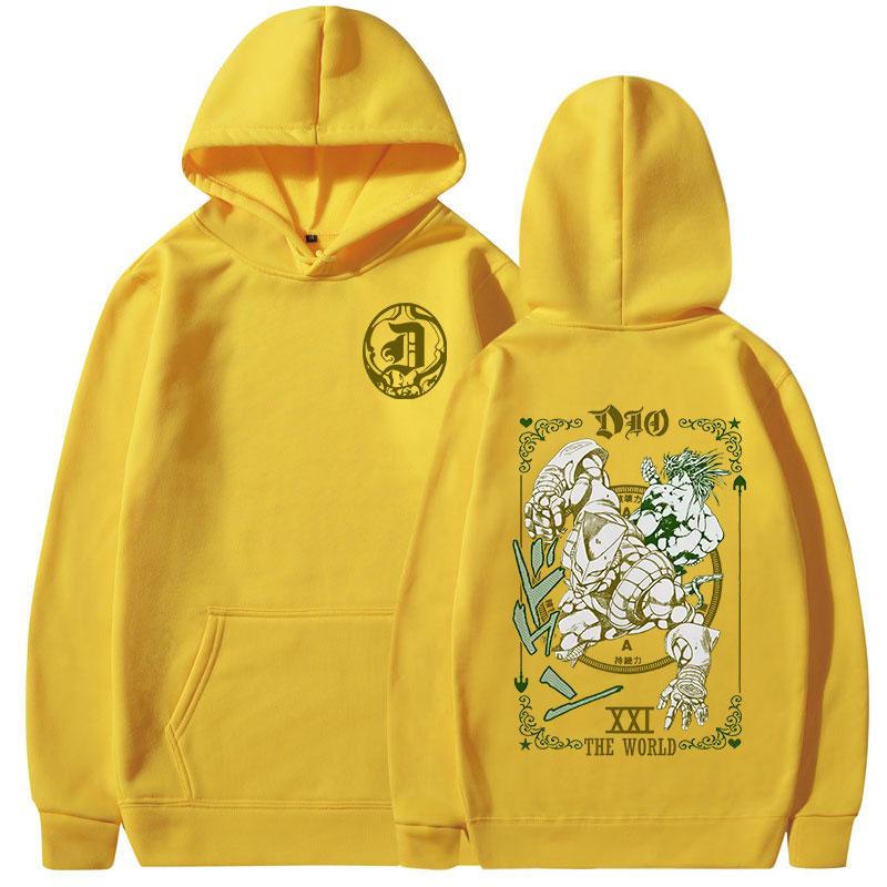 Adventure Hoodies Dio Brando Jotaro Kujo Manga Graphic Sweatshirts Men's Women Long Sleeves Fleece