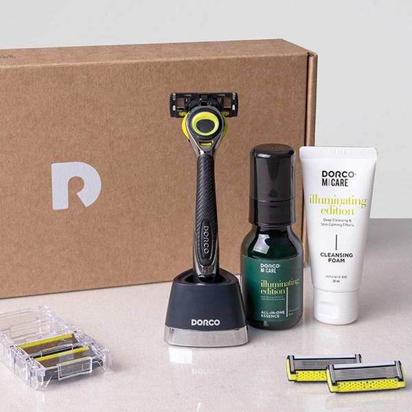 Dorco Face 3D Starter Kit Motion V2 Set, Razor + Razor Blade..., 1 Set ,Korean Razor Blade