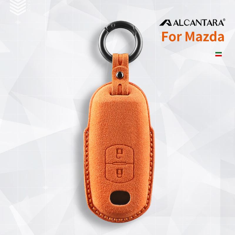 Alcantara Suede Car Key Case For Mazda 2 3 5 6 Bl Bm Gj Atenza Axela Demio Cx-3 Cx3 Cx-5 Cx5 Cx7 Cx9 Cx8 Cover Shell Accessories
