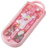 Skater Bento Chopsticks Trio Set with Sanrio Hello Kitty Fancy Snacks for Children's (Chopsticks, Spoon, Fork, 16.5cm) Design, & Sweets, Girls,