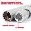 14/16mm Spark Plug Sleeve 3/8 Inch Interface Magnetic Spark Plug Wench Adapter Car Repair Spark Plug Removal Installation Tools