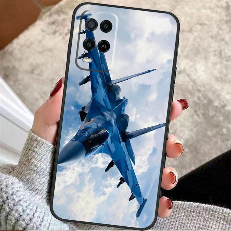 Fighter Planes Case For Oppo A57 A17 A77 A40 A78 A54 A74 A94 A76 A16 A96 A18 A60 A80 A38 A58 A98 A15 A5 Pro