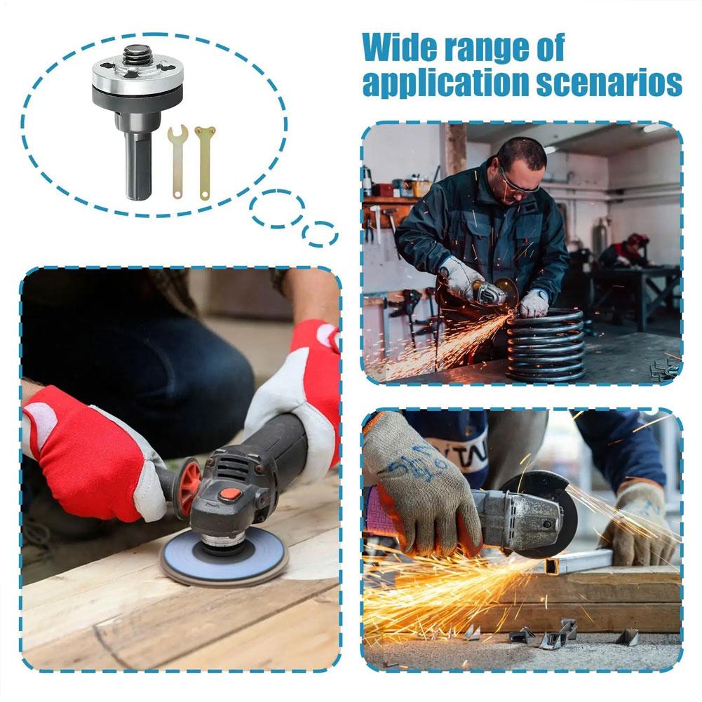 5pcs/set 10mm Electric Drill Conversion Angle Grinder Connecting Rod Cutting Disc Polishing Wheel Metals Handle Holder Adapter