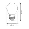 LED FILAMENT BULB E27 1.5W ST45 WARM