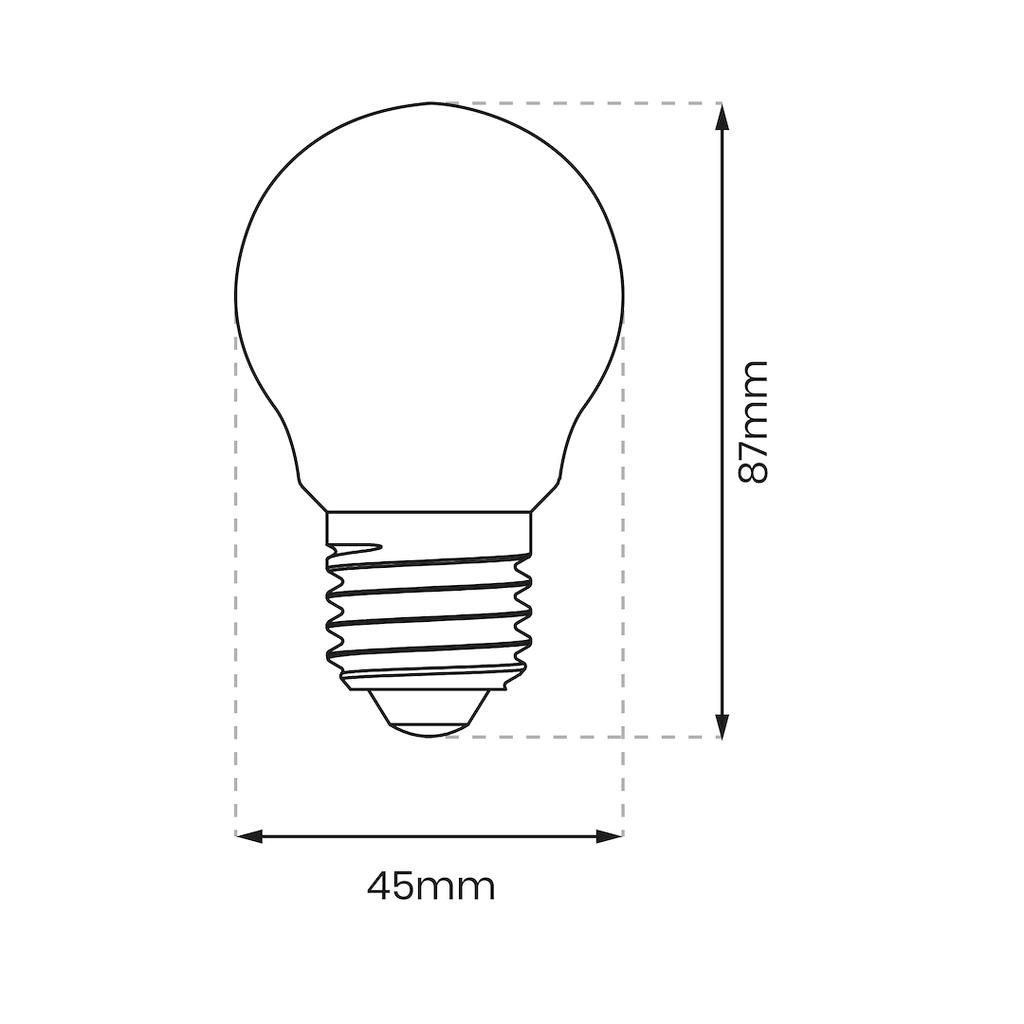 LED FILAMENT BULB E27 1.5W ST45 WARM