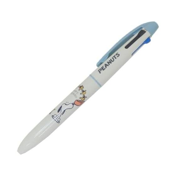 Snoopy [Black Red Blue 3-Color Ballpoint Pen] Multi-Color Pen / Good Things Happen Peanuts Popular PEANUTS/SNOOPY Goods Convenient 3-Color Pen with