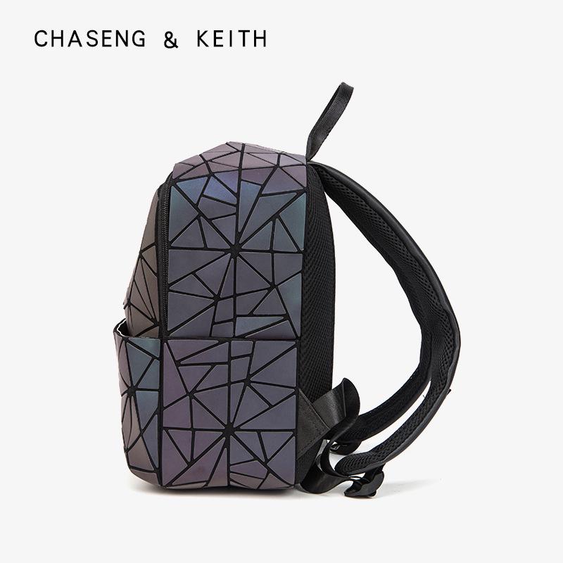 Damen 2023 Fashion Geometry Luminous Rucksack - Faltbare Rhombus-Tasche im japanischen Stil