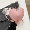 Ladies Love Sling Purses Women's Heart Shaped Phone Bags Designer Mini Wallet Solid Small Crossbody Bags