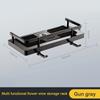 Bathroom Storage Rack Simple Punch-Free Square Shower Rod Shower Rod Multi-Functional Shower Storage Tray