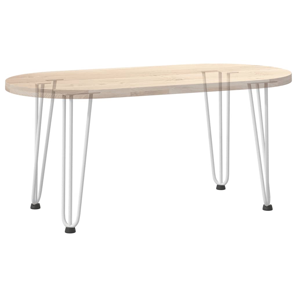 Vidaxl Nogi Do Stołu Hairpin, 4 Szt., Biale, 42 Cm, Lita Stal