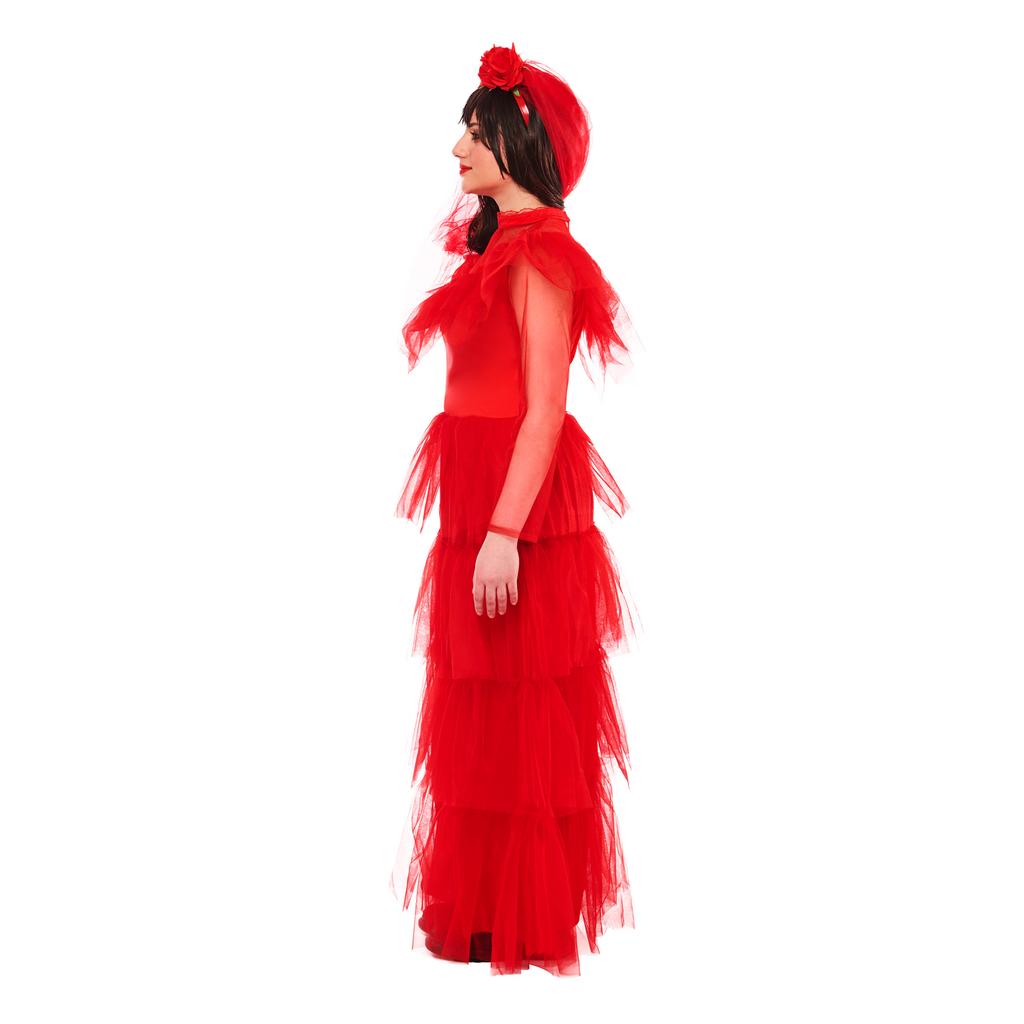 Beetlejuice Damen/Damen Lydia Deetz Hochzeitskostümkleid