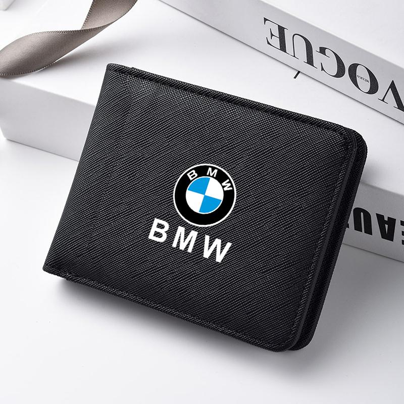 Fashion Car Men Coin Purse Wallet Multi Card Slot Credit Purse For BMW X1 X3 X5 X6 1 2 3 5 7 Series F15 F16 F20 F22 F30 F32 G30 xkhr50