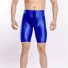 Sexy Männer Satin Glatt Penisring Boxer Gym Leggings U Konvexe Tasche Dessous Shorts Slip Höschen Elastische Hosen Formwäsche