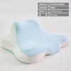 Memory Foam Prone Sleeping Pillow Neck Support Comfortable Stomach Sleeper Cushion Breathable Ice Silk Cover