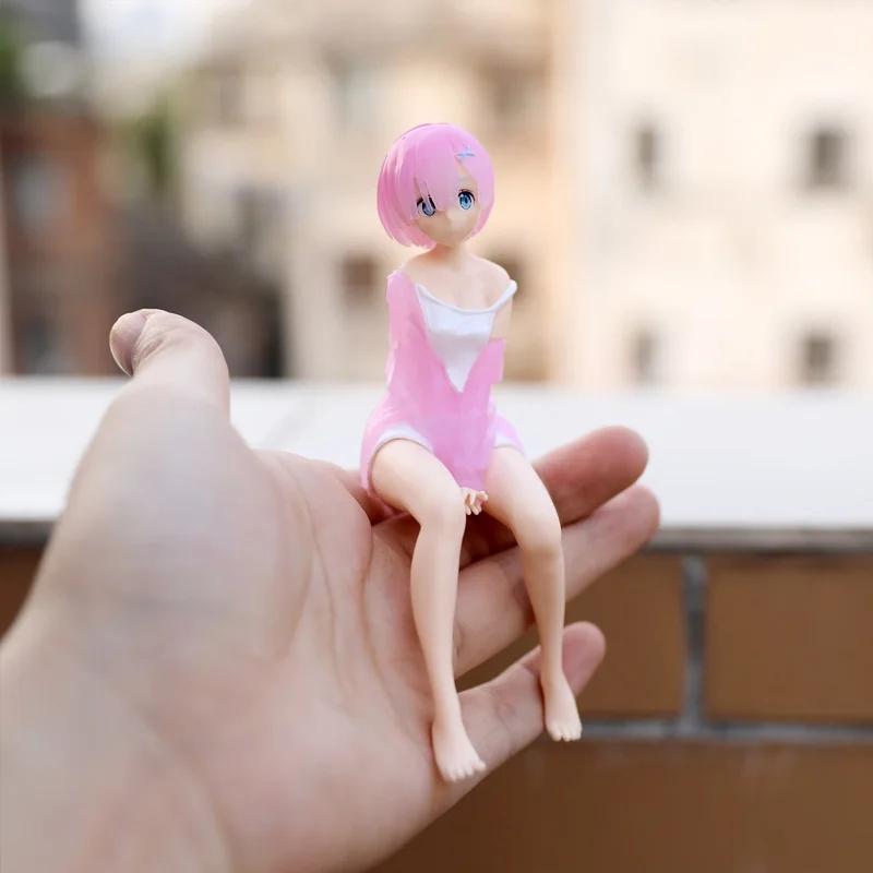 14cm Anime Re: Life In A Different World From Zero Rem Ram Action Figures PVC Model Collection Kids Toys Statue Christmas Gift