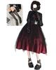 JIURUN Lolita Gothic Lolita Jumper Plus Mori Sweet Sash Gothic Lady Red One-Piece Costume, Skirt, Cosplay, Anime, Size, Girl, Lolita, Outerwear,