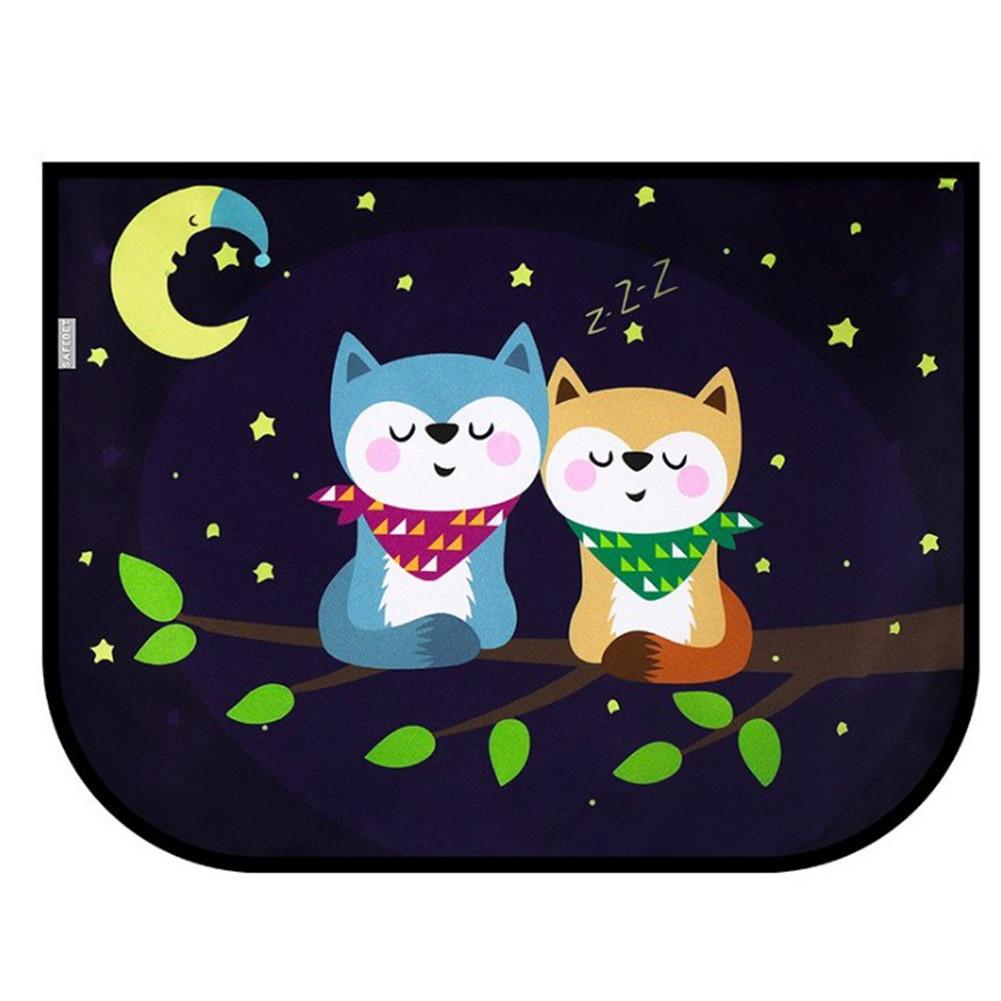 Magnetic Curtain In The Car Window Sunshade Cover Cartoon Universal Side Window Sunshade UV Protection For Kid Baby Children