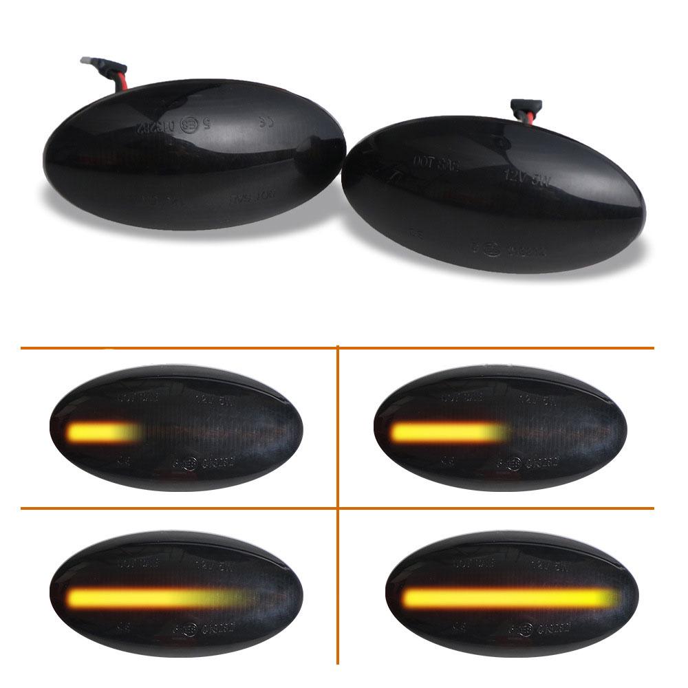 2PCS LED Dynamic Side Marker Turn Signal Lamp For Nissan NV200 NV400 NP300 Leaf Juke Qashqai Micra Cube Note Dualis March