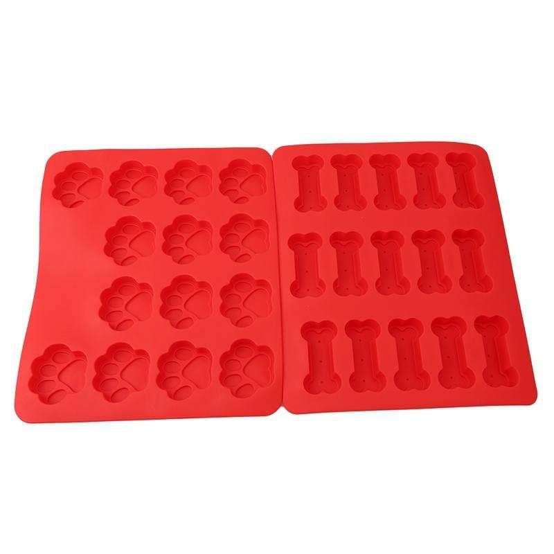 Buy Silicone Dog Bone Paws Baking Tray Dog Treat Recipes Theme Ice Cube