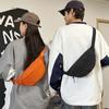 Hrudní taška, Dámská ležérní všestranná crossbody taška, Pánská lehká sportovní taška přes rameno, Dámská jednobarevná mobilní ledvinka pro dojíždění