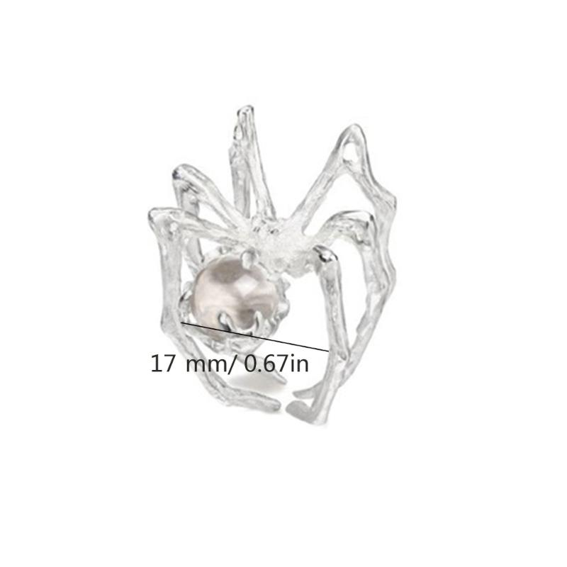 Pack of 2 Finger Rings Adjustable Rings Women Opening Rings Spiders Shaped Finger Rings Jewelry Gift for Women Girls