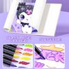 12/48/72/96 Colors Dual Brush Tip Glitter Art Markers Metallic Paint Marker Pens DIY Crafts Birthday Cards, Making Poster, Album
