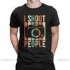 Men S Vintage Shoot People Photographer T Shirt Novelty 100 Cotton Tee Shirt Short Sleeve T